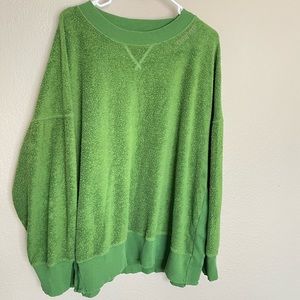 XXL Aerie Sherpa Sweater Green - Christmas or not